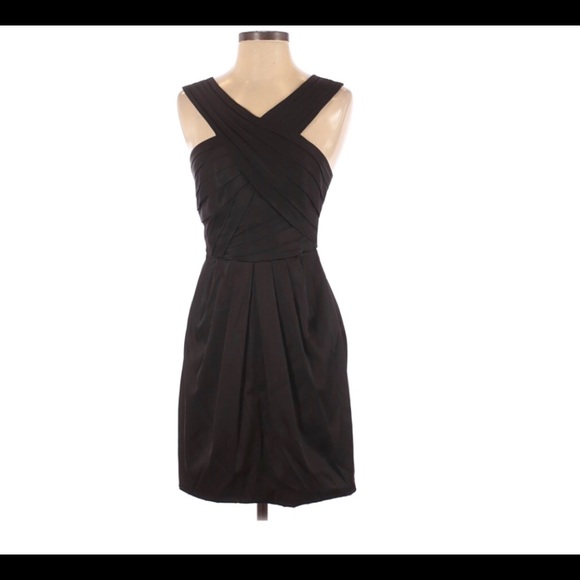 BCBGMaxAzria Dresses & Skirts - BCBGMaxAzria Black Pleated Mini Dress